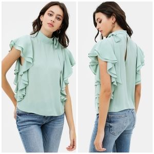 Women's Layerd Neck Tie Top